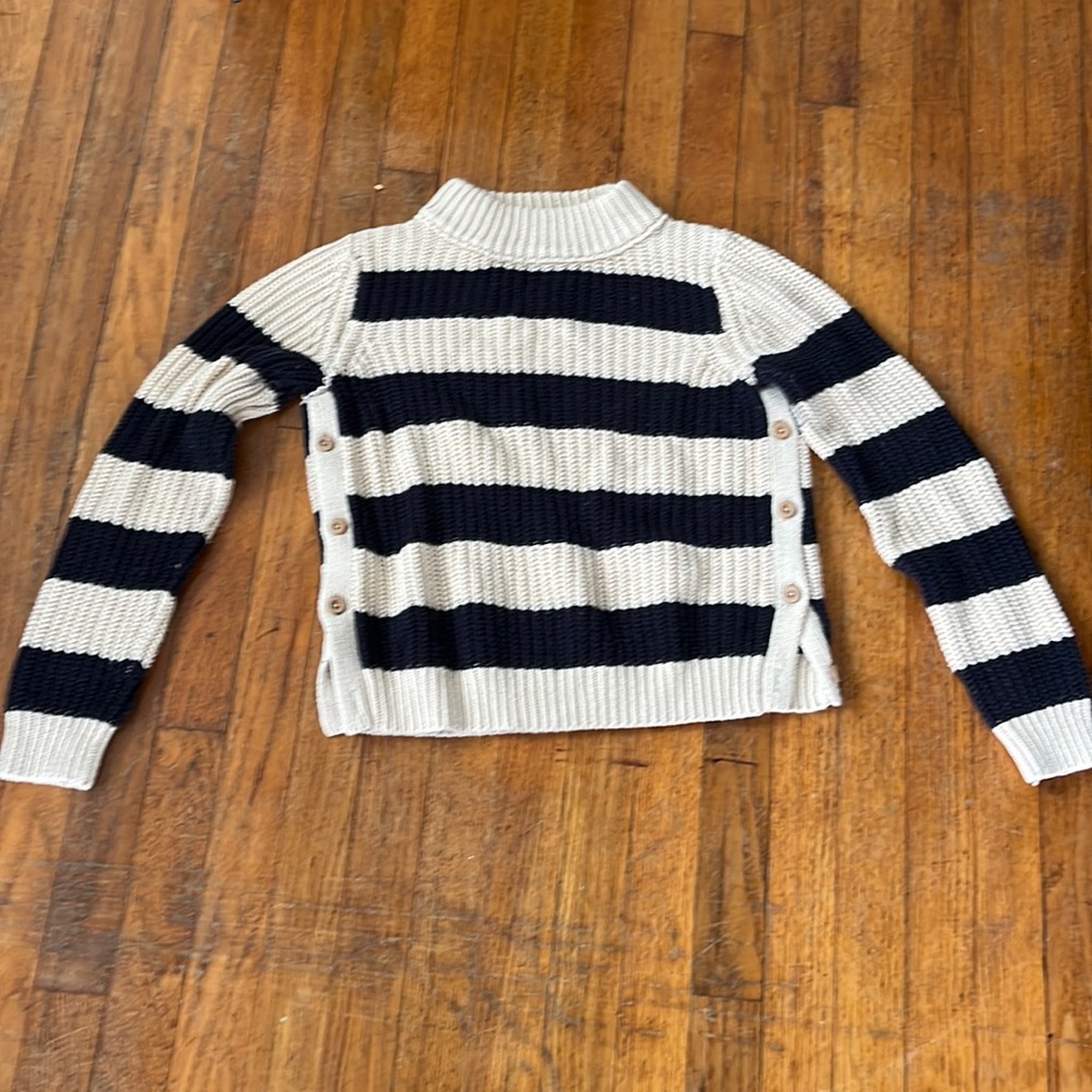 The Reeds size small navy and tan sweater
